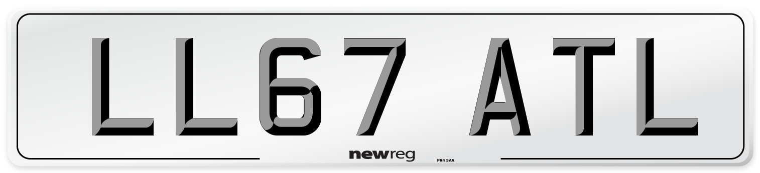 LL67 ATL Number Plate from New Reg